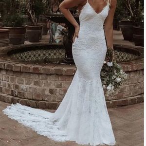 Boho Wedding Dress size 8
